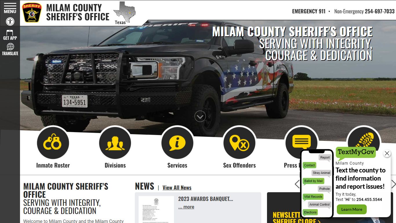 Inmate Roster (120) - Milam County Sheriff TX
